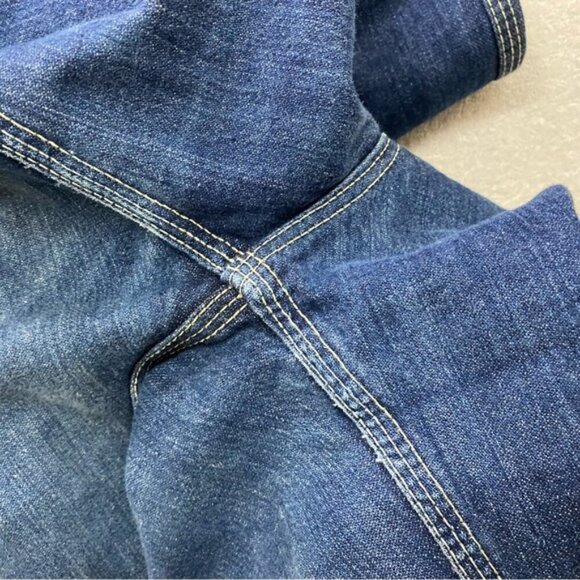 Vintage Howick Dark Blue Western Style Long Inseam High Rise Straight Leg Jeans - Picture 6 of 13